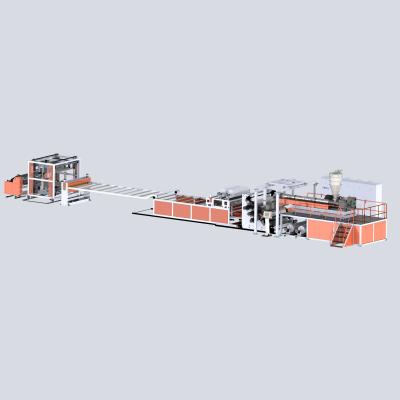 PVC commercial foamed coil floor extrusion line