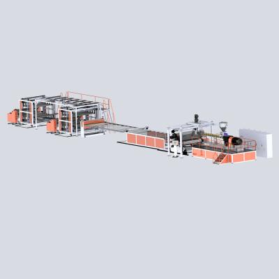 PVC wide format flooring leather production line