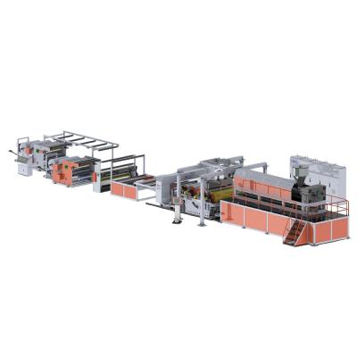 Twin-screw garment film cast film laminating extruder