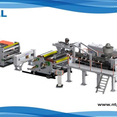 PET longitudinal stretch film machine